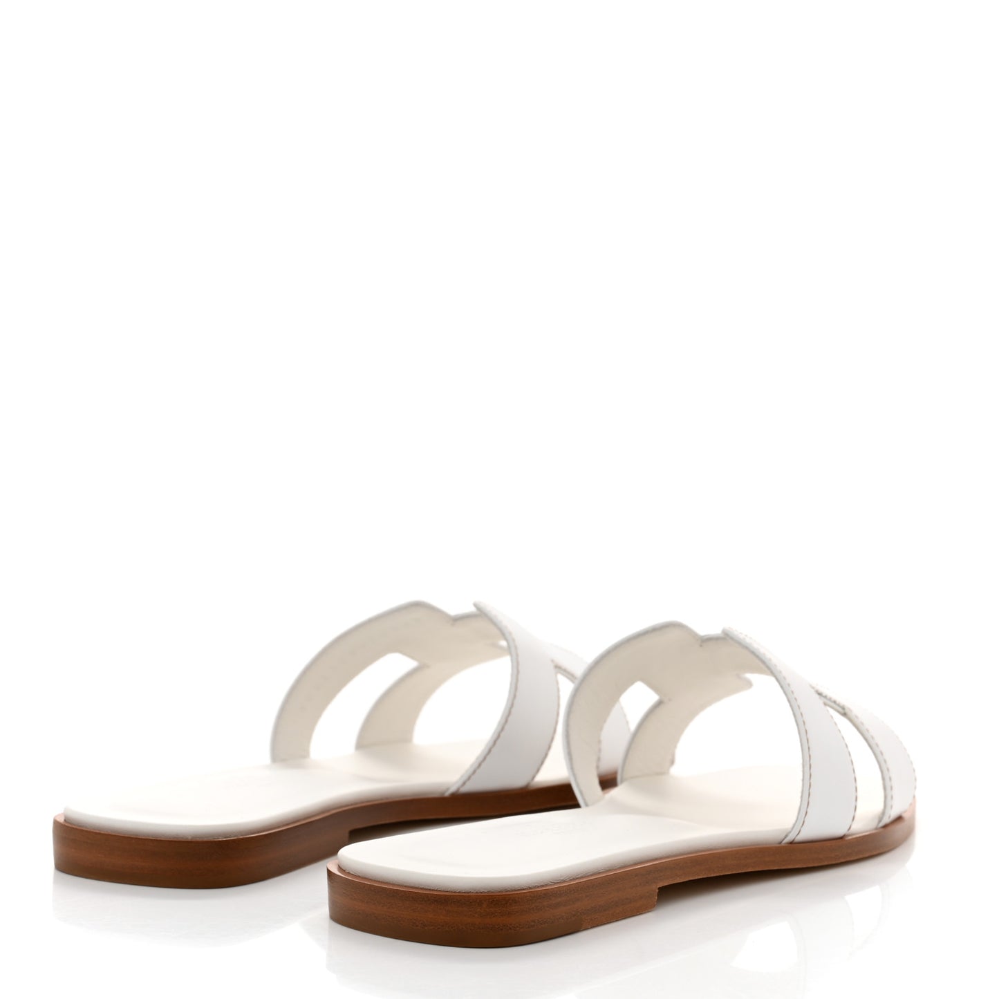 Box Calfskin Oran Sandals 37.5 White