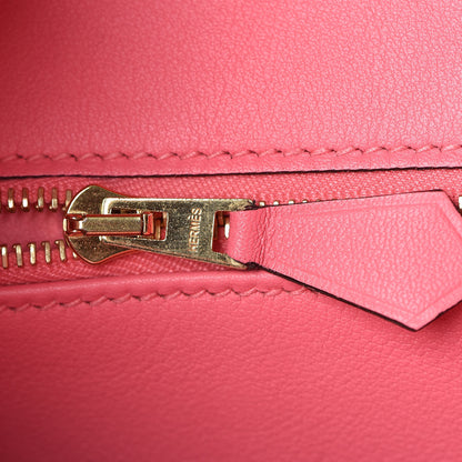 Hermes Swift Birkin 25 Rose Azalee 24 of 36
