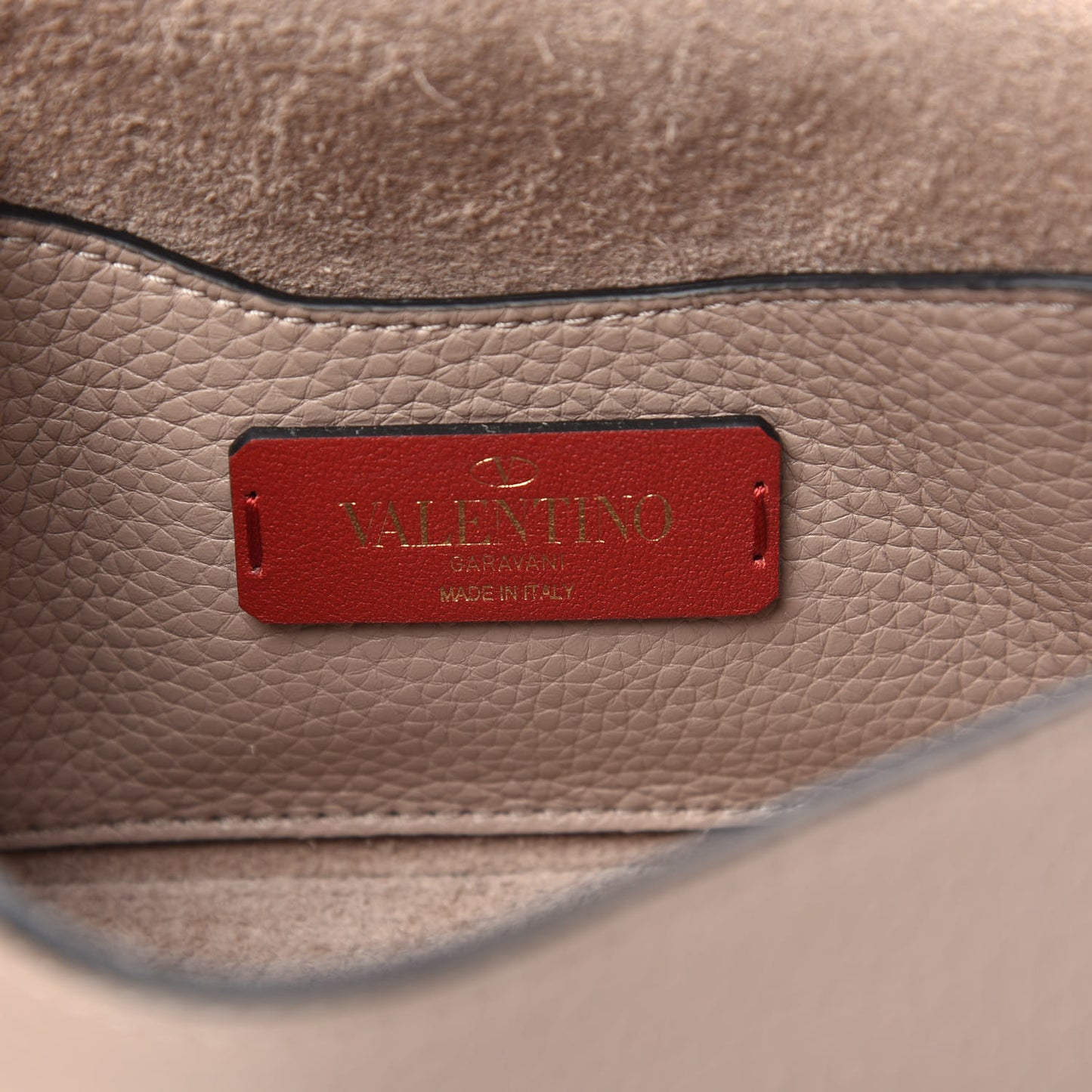 Pebbled Calfskin Mini Rockstud Crossbody Bag Poudre