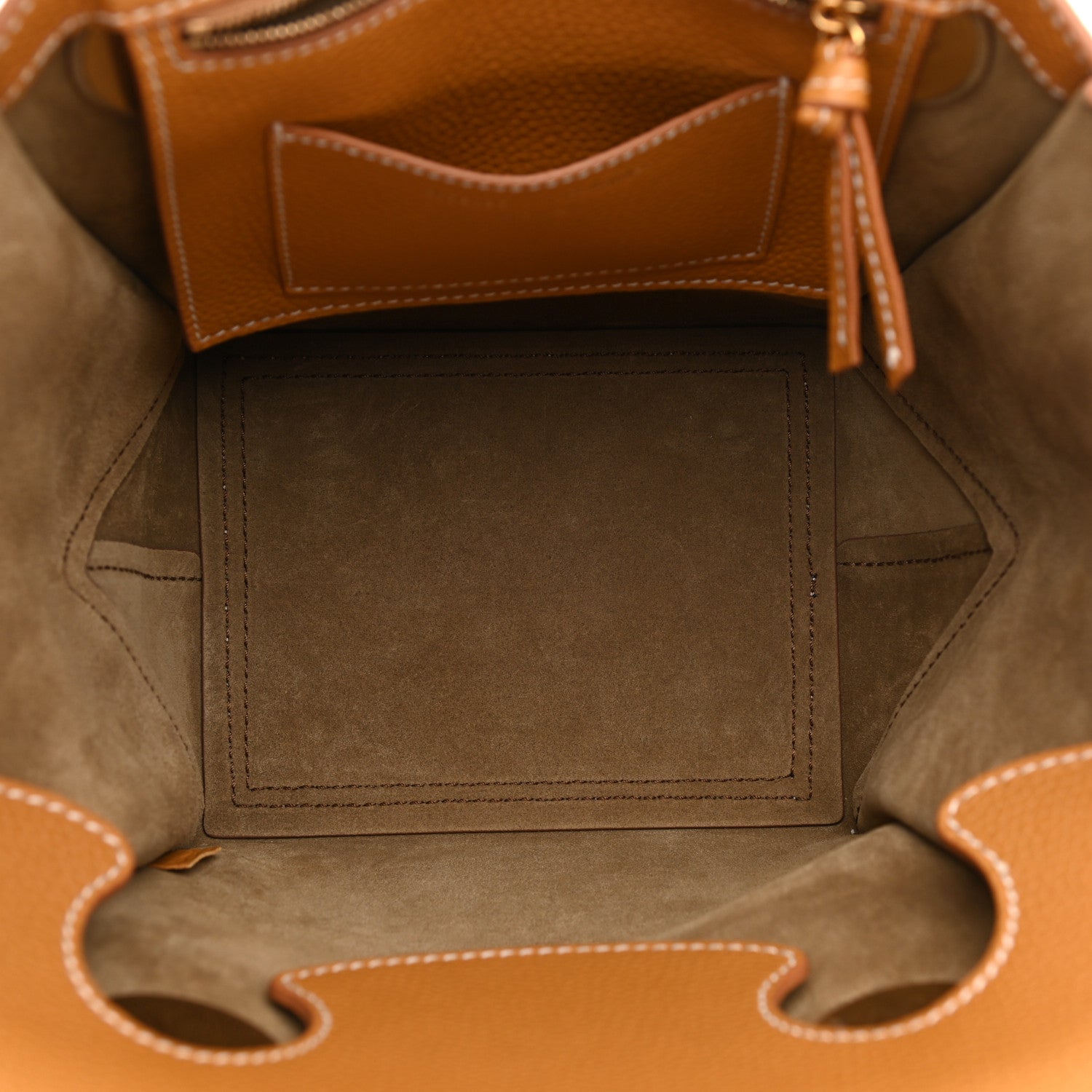 Proenza Schouler Grained Calfskin Small Pipe Bag Bronze Ecru 5 of 9