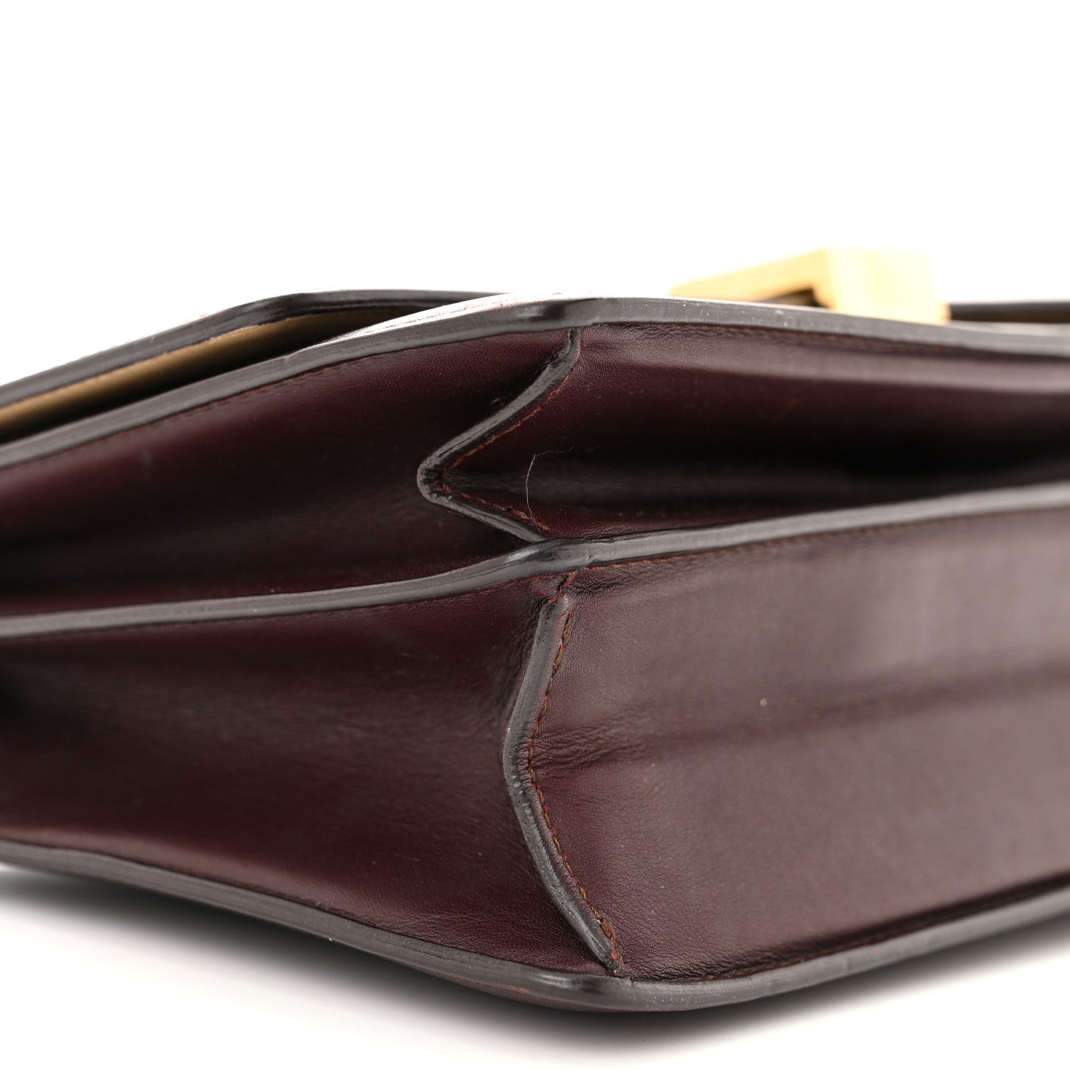 Celine Smooth Calfskin Medium Case Chain Flap Burgundy 9 of 16