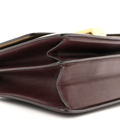 Celine Smooth Calfskin Medium Case Chain Flap Burgundy 9 of 16