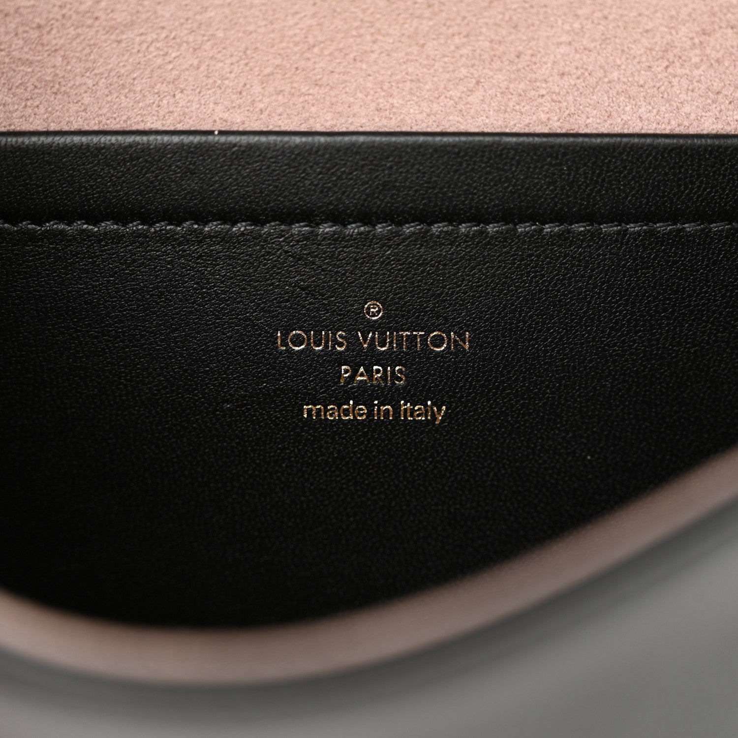 Louis Vuitton Lambskin Embossed Monogram Pochette Coussin Black 6 of 14