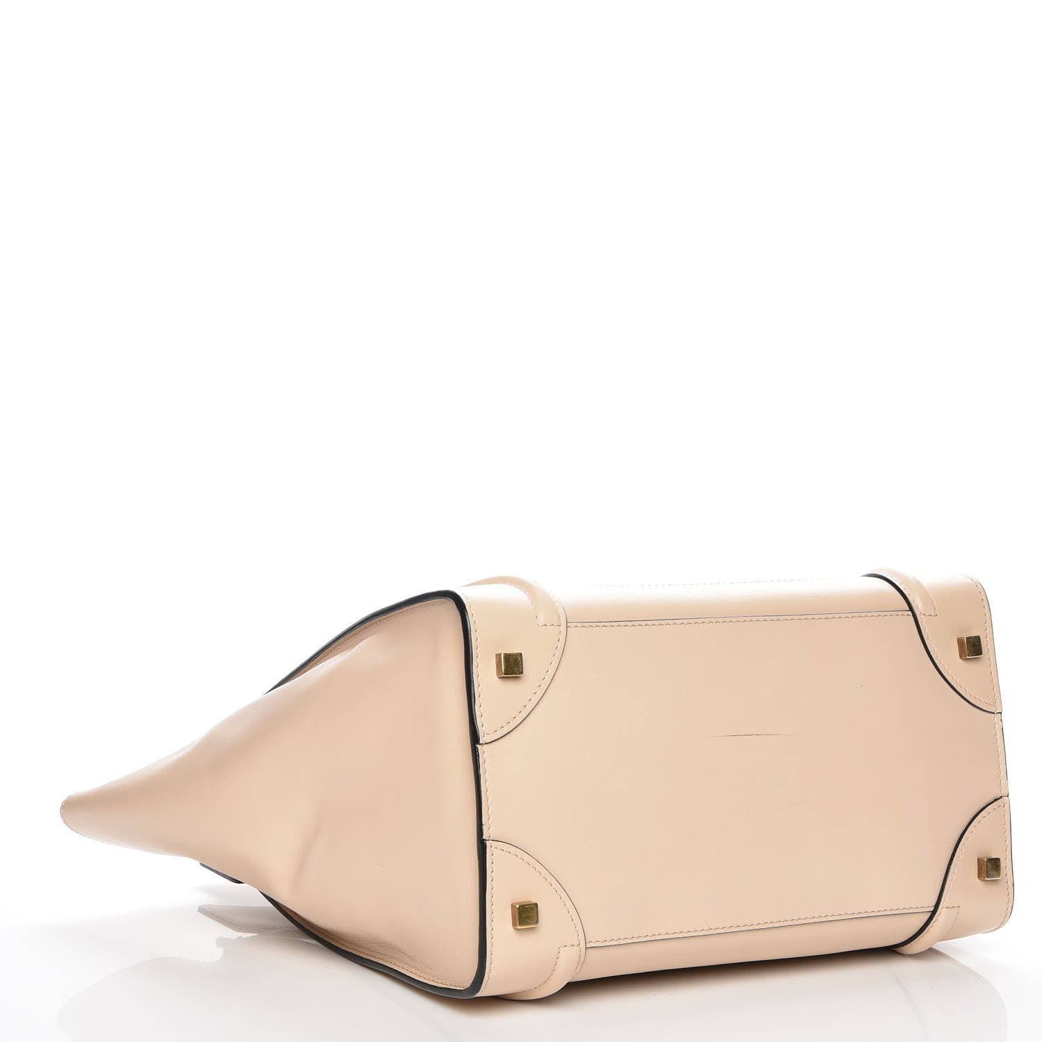 Celine Satin Calfskin Mini Bi-Color Luggage Powder Black 4 of 8