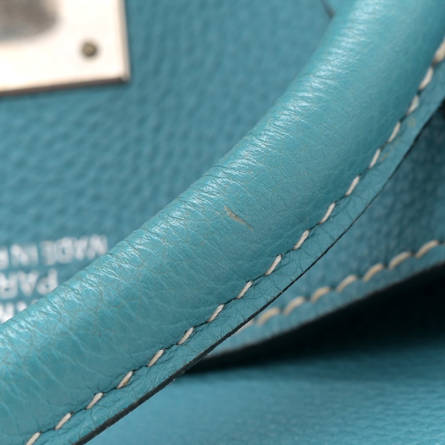 Taurillon Clemence Birkin 35 Blue Jean
