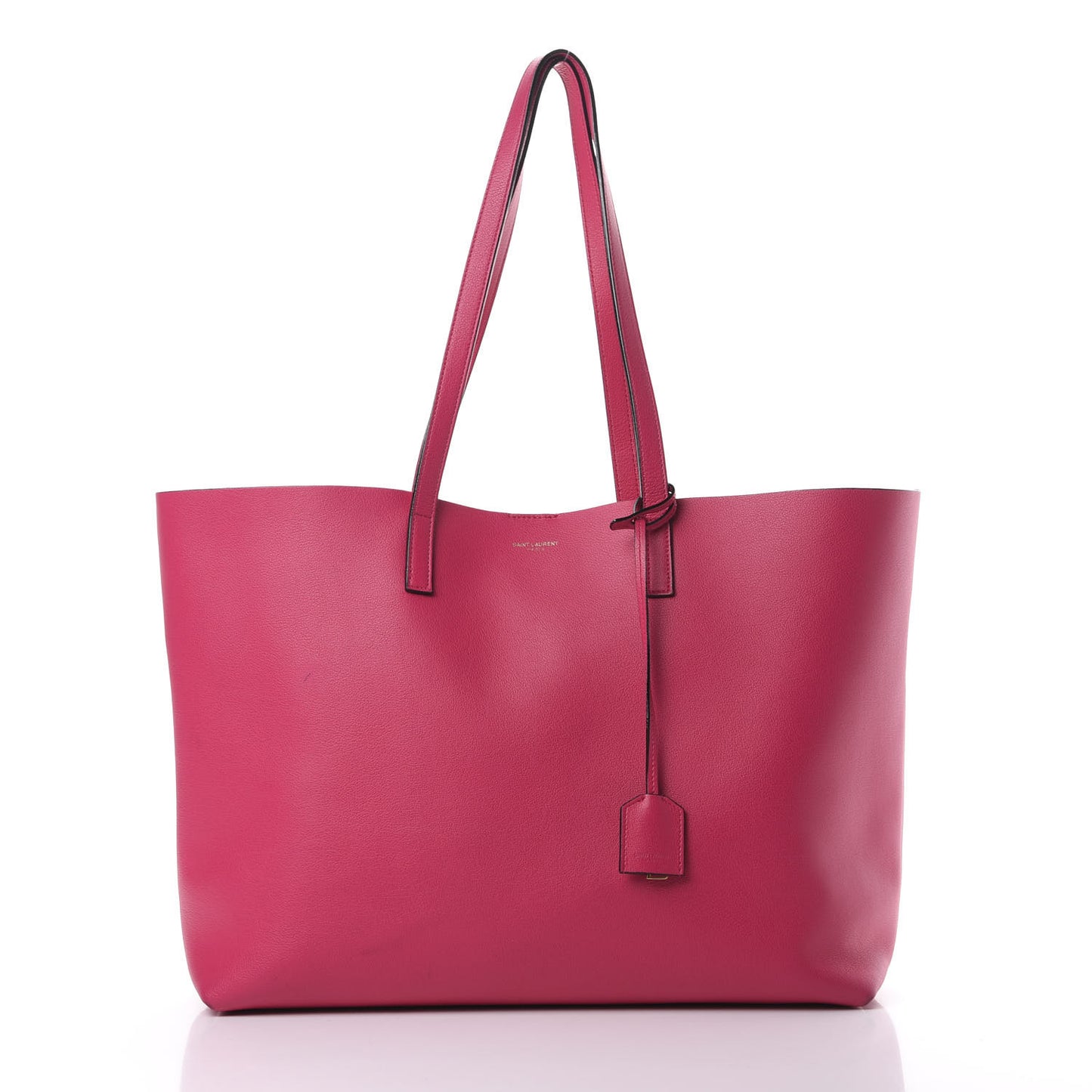 Calfskin Large Shopping Tote Fuchsia