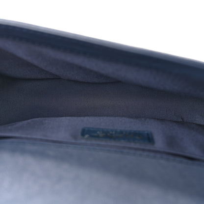 Chanel Lambskin Quilted Medium Top Handle Boy Flap Blue 5 of 13