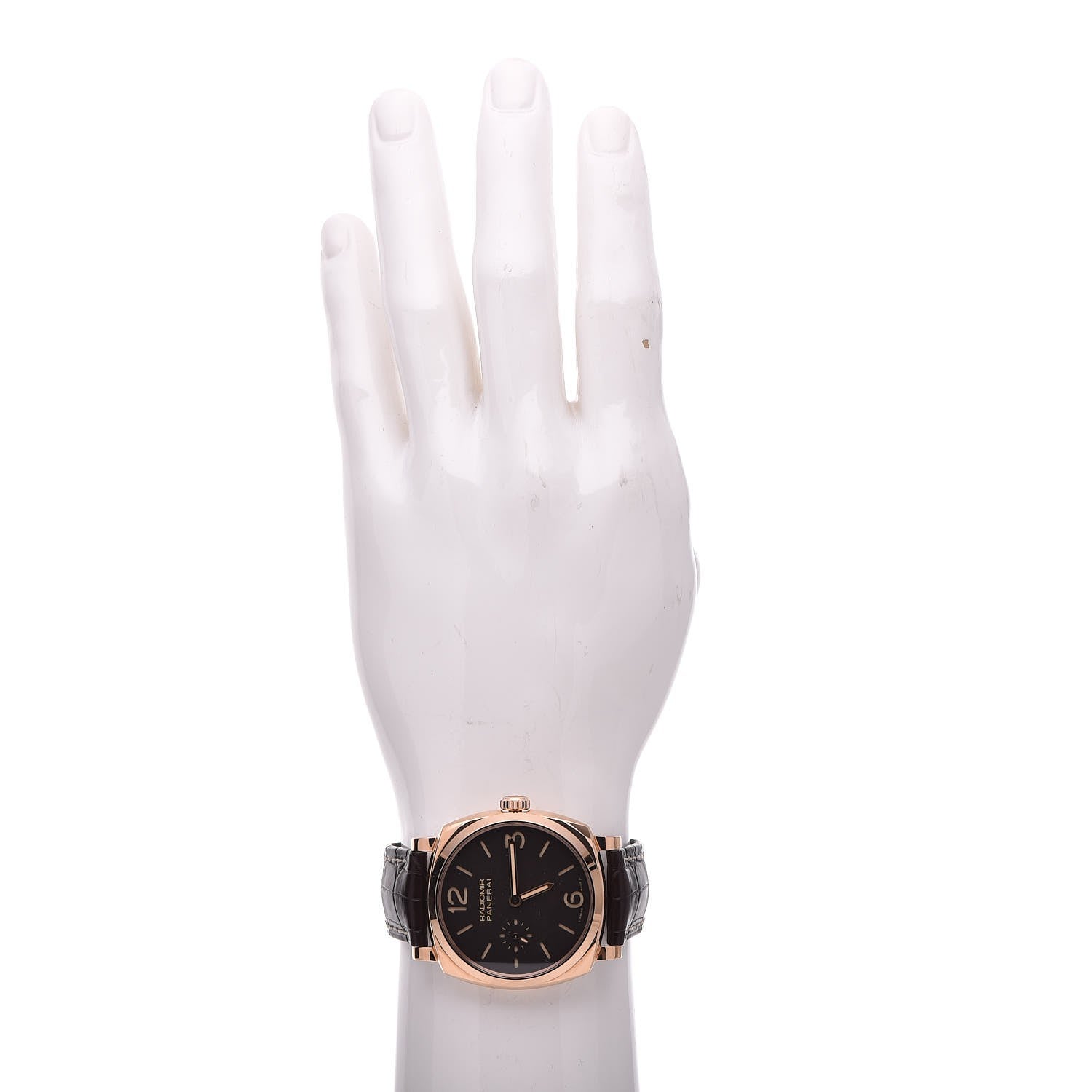 Panerai 18K Rose Gold Alligator 42mm Radiomir 1940 ORO Rosso Automatic Watch Brown PAM00513 2 of 15