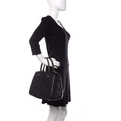 Louis Vuitton Empreinte Montaigne MM Black 3 of 14