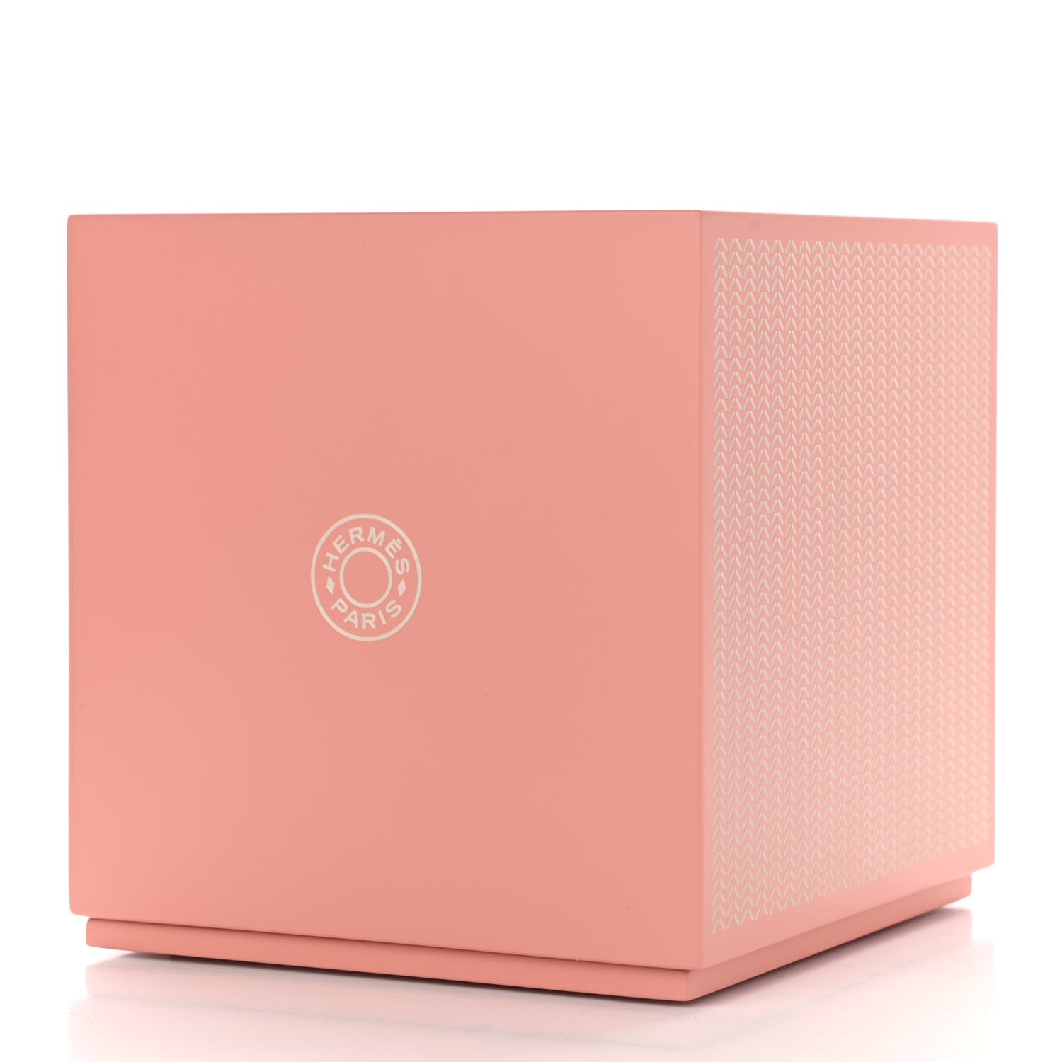 Hermes Lacquered Wood K-Box Square Tissue Box Pivoine Poudre 3 of 9