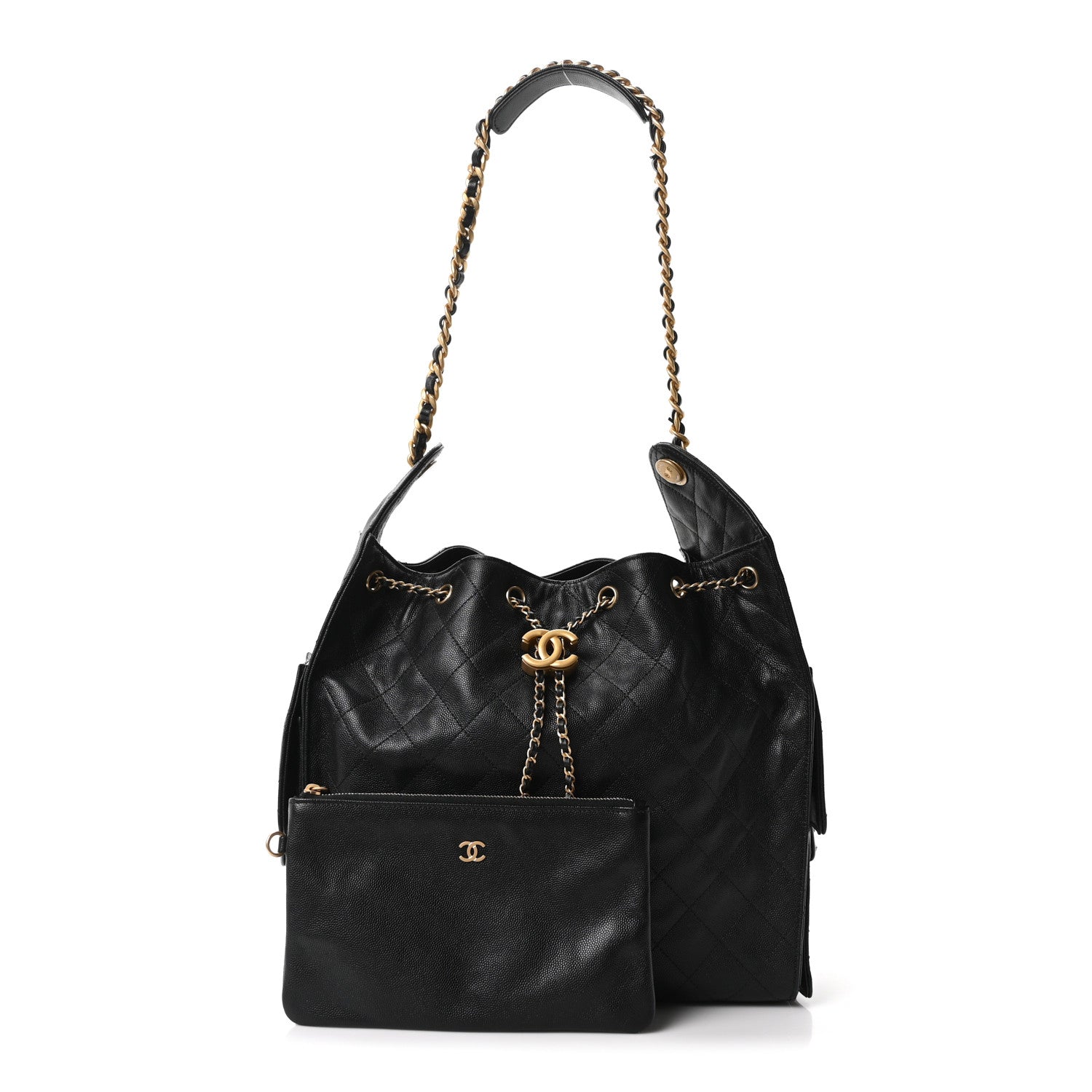 Chanel Caviar Quilted Medium Chanel 25 Handbag Black 3 of 11