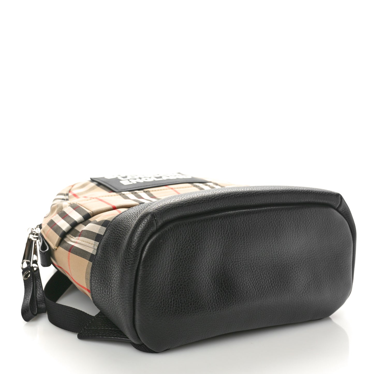 House Check Canvas Calfskin Small Nico Backpack Archive Beige