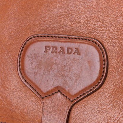 Prada Glace Calfskin Hobo Tan 7 of 12