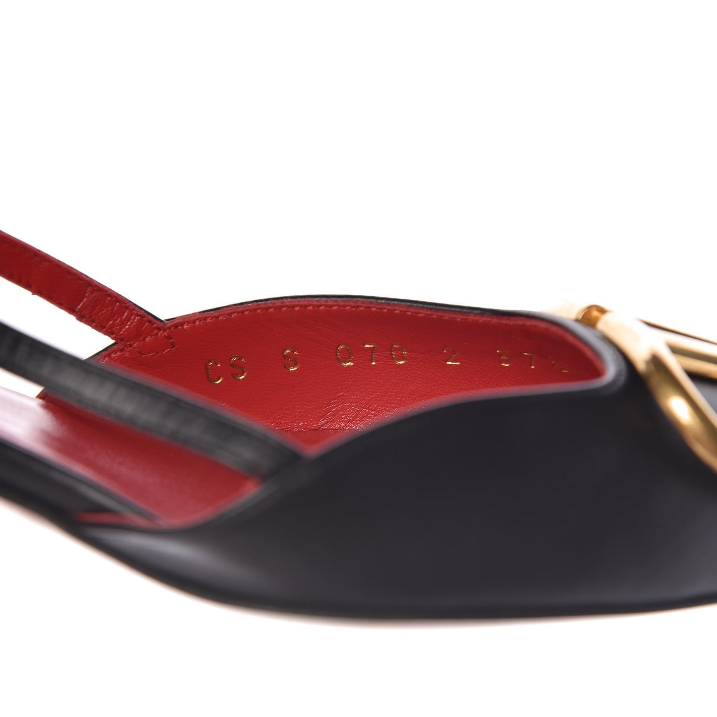 Calfskin Vlogo Slingback 40mm Pumps 37.5 Black