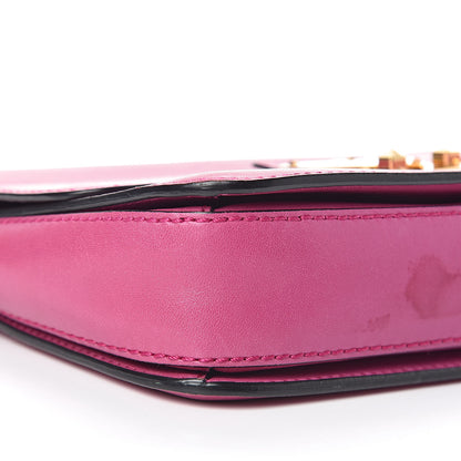 Valentino Garavani Shiny Nappa L'Amour Rockstud Shoulder Bag Fuxia 15 of 17