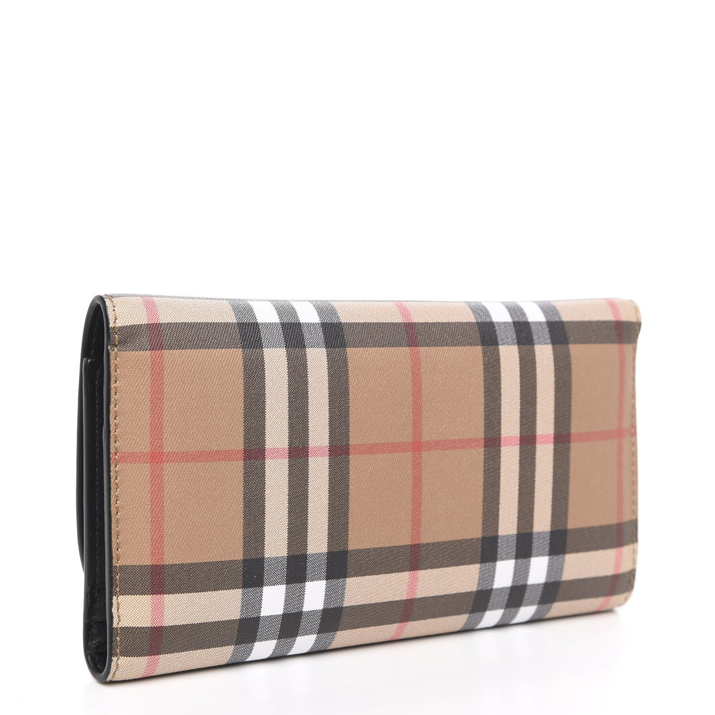 Vintage Check Continental Wallet Black