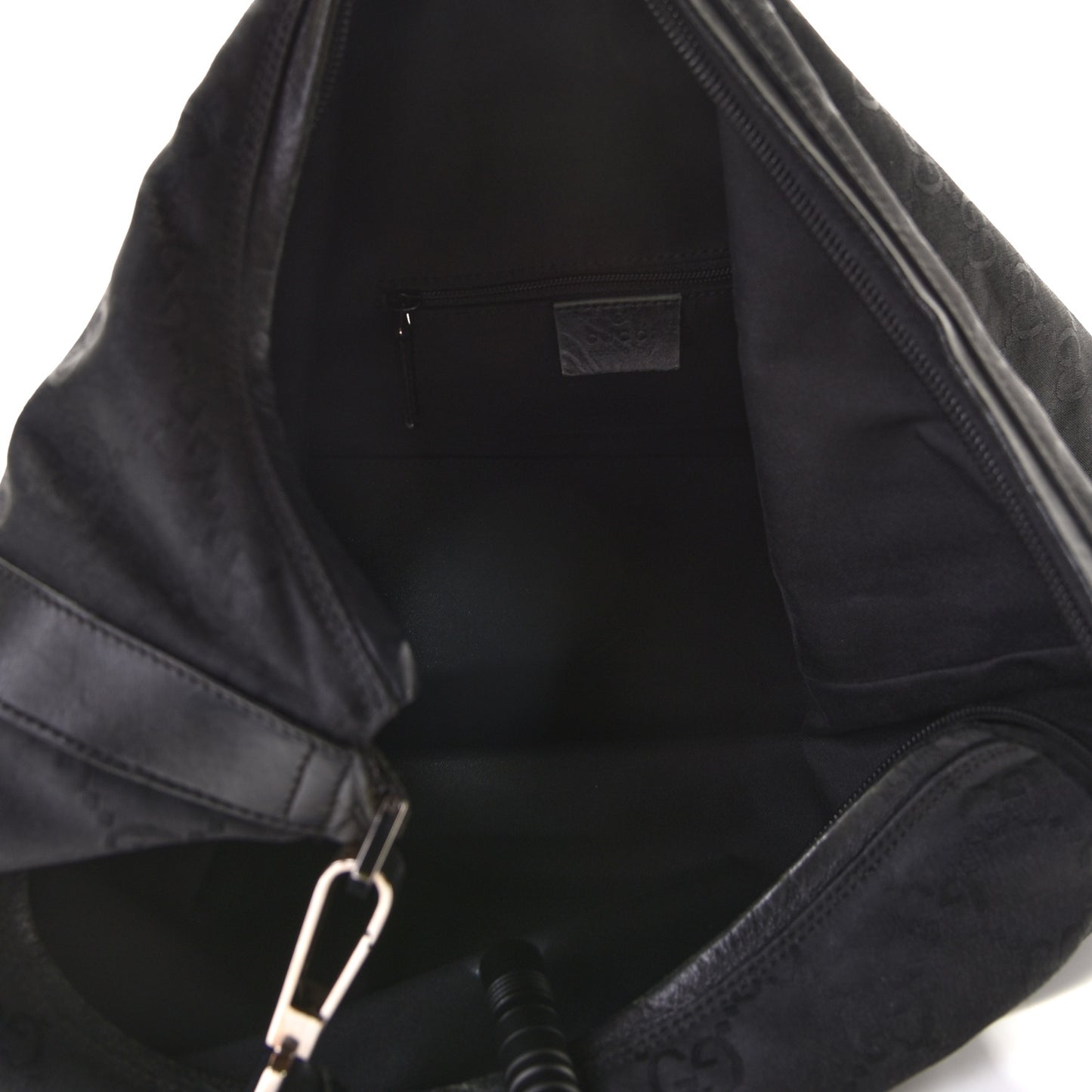 Nylon Monogram Hobo Black
