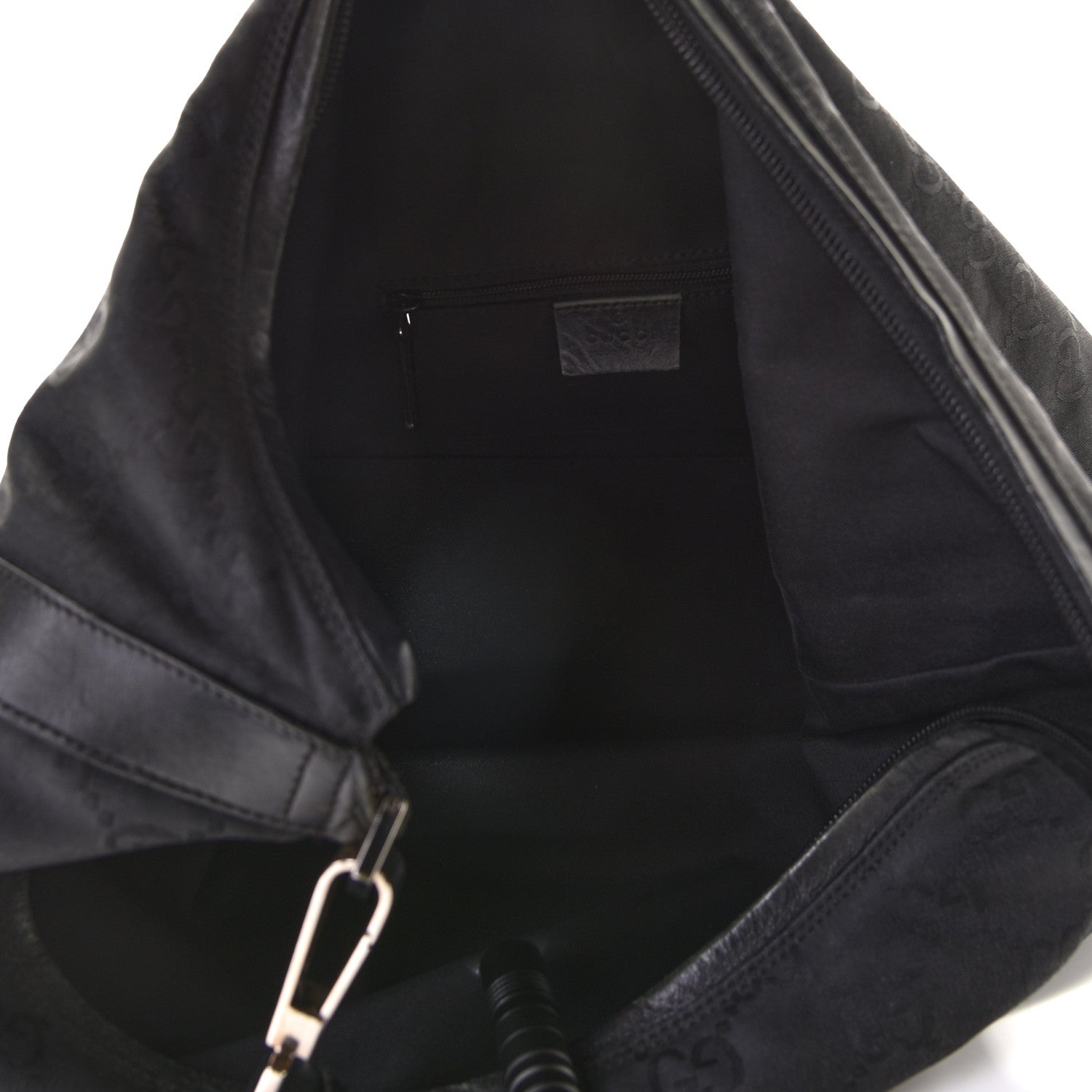 Gucci Nylon Monogram Hobo Black 5 of 10