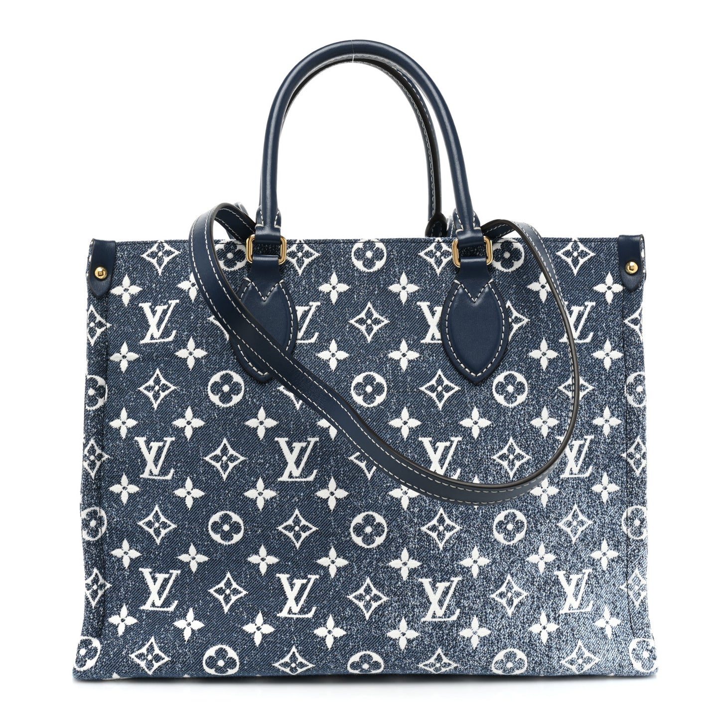 Monogram Jacquard Denim Onthego MM Bleu