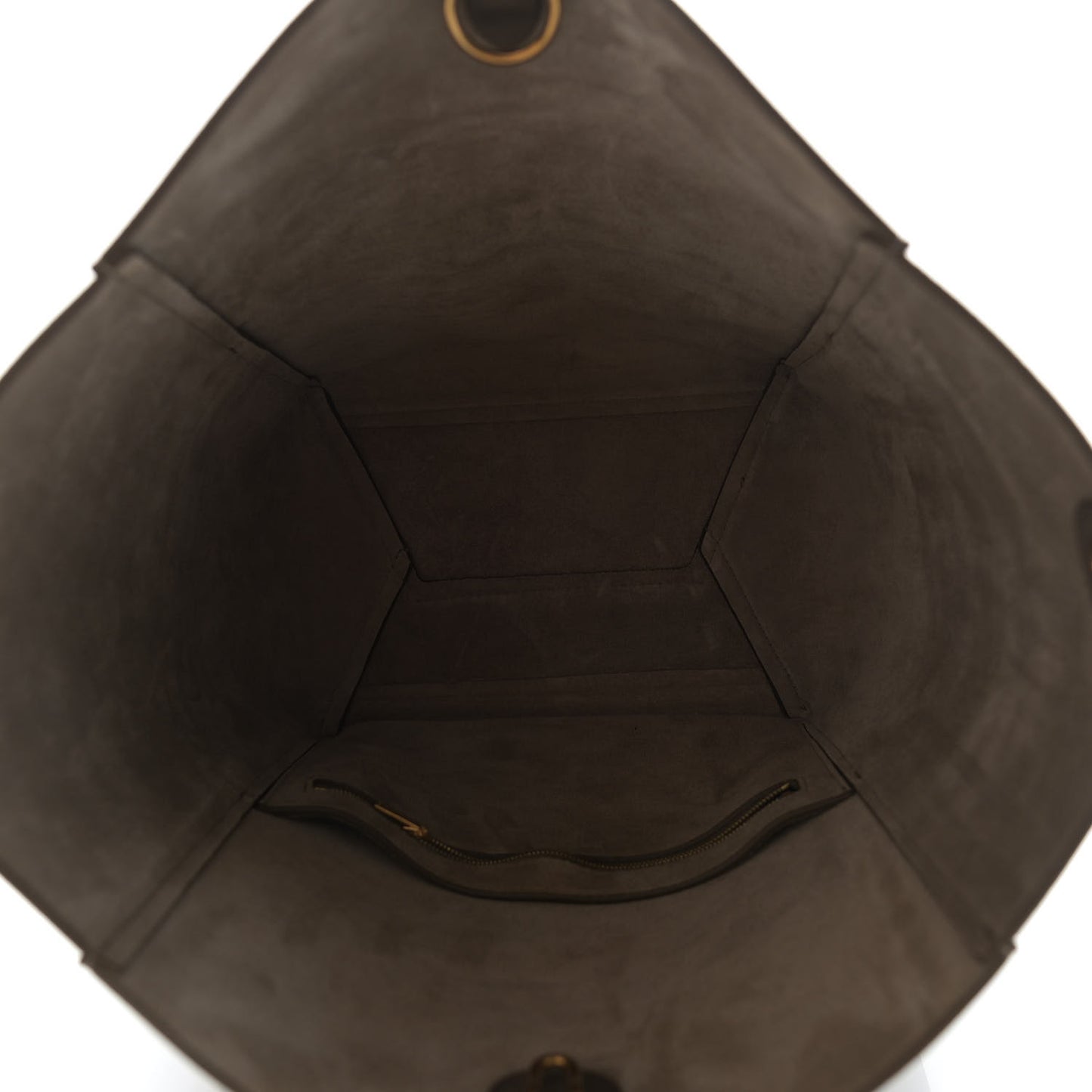 Soft Grained Calfskin Sangle Bucket Bag Taupe