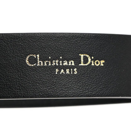 Christian Dior Calfskin 30 Montaigne Cut-Out CD Belt 80 32 Black 4 of 6