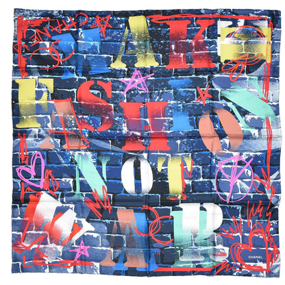 Chanel Silk Graffiti Scarf Multicolor 1 of 5
