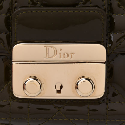 Christian Dior Patent Cannage New Lock Pouch Brown 6 of 11