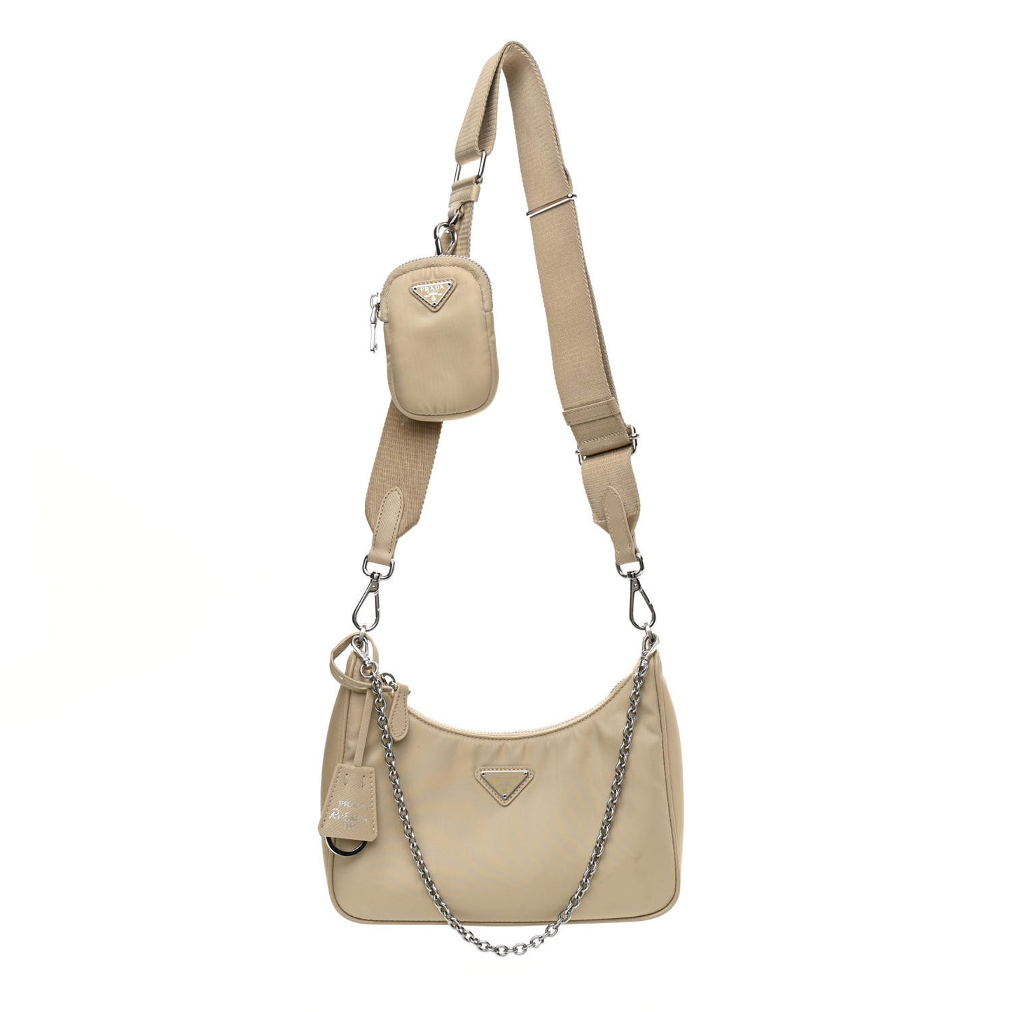 Re-Nylon Saffiano Re-Edition 2005 Shoulder Bag Deserto