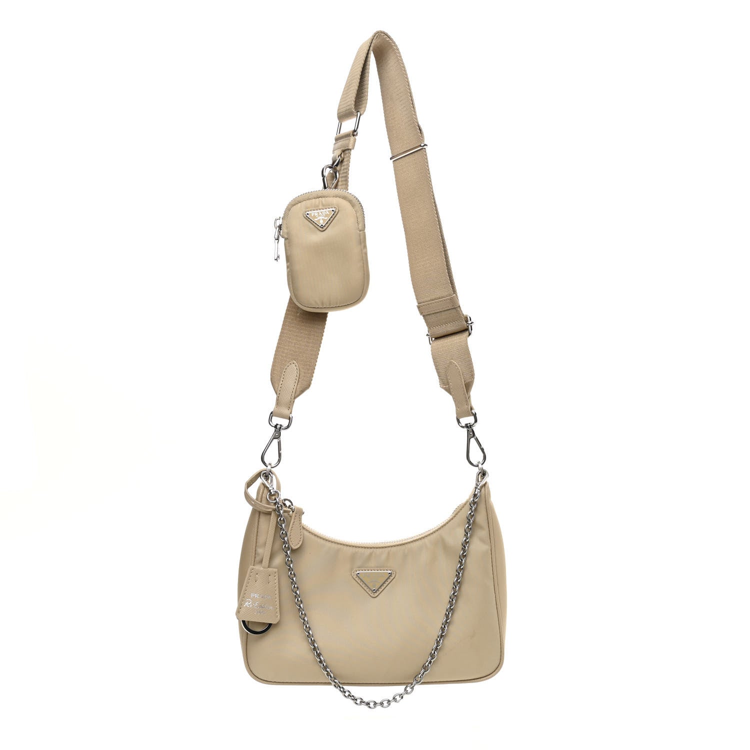 Prada Re-Nylon Saffiano Re-Edition 2005 Shoulder Bag Deserto 1 of 13