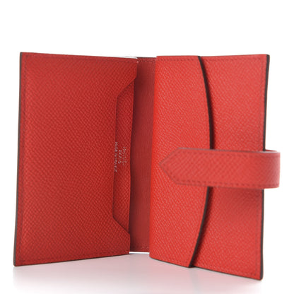 Hermes Epsom Mini Bearn Wallet Rouge De Coeur 5 of 7