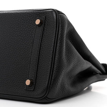Hermes Togo BIRKIN 30 Black 10 of 14