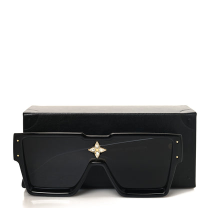 Louis Vuitton Acetate Swarovski Crystal Cyclone Sunglasses Z1578E Black 7 of 7