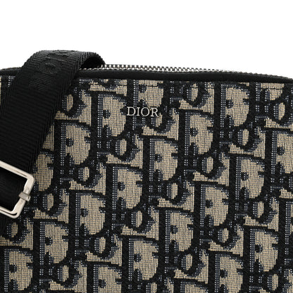 Christian Dior Oblique Pouch Navy Blue 9 of 14