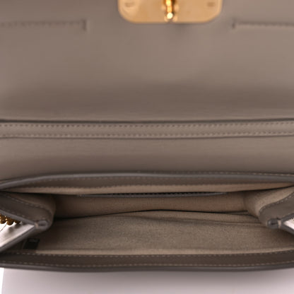 Chloe Calfskin Suede C Clutch With Chain Motty Grey 5 of 10