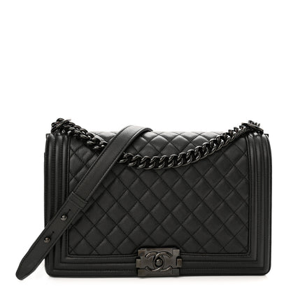 Chanel Caviar Quilted New Medium Boy Flap So Black 1 of 11