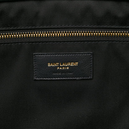 Saint Laurent Lambskin Quilted Maxi Icare Shopping Tote Black 7 of 12