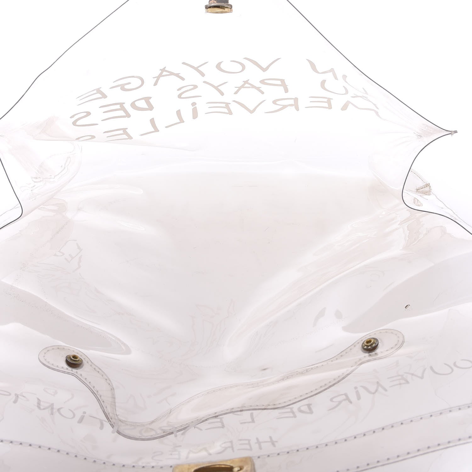 Hermes Vinyl Souvenir De L'Exposition Kelly Transparent 4 of 10