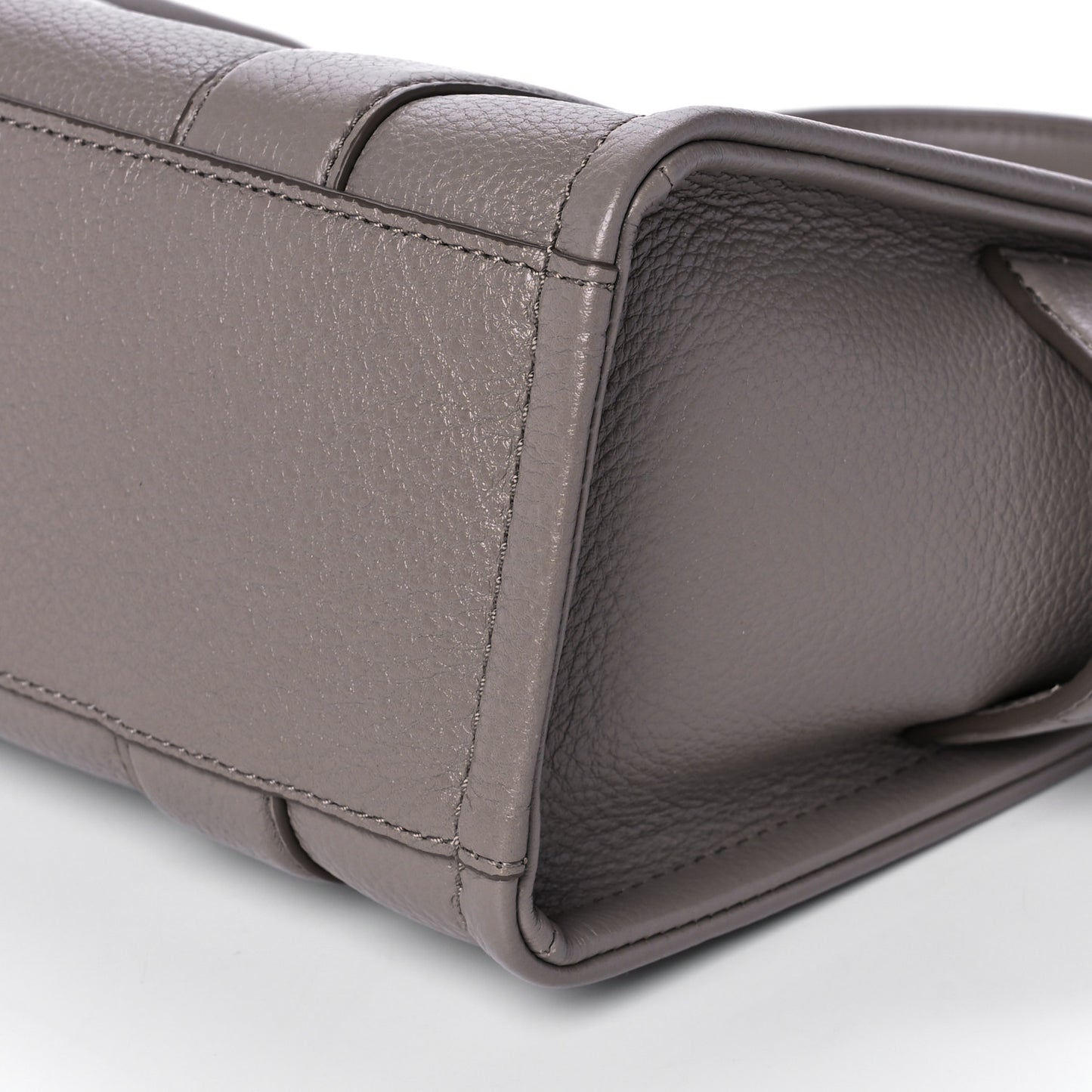 Grained Calfskin Small The Tote Bag Taupe