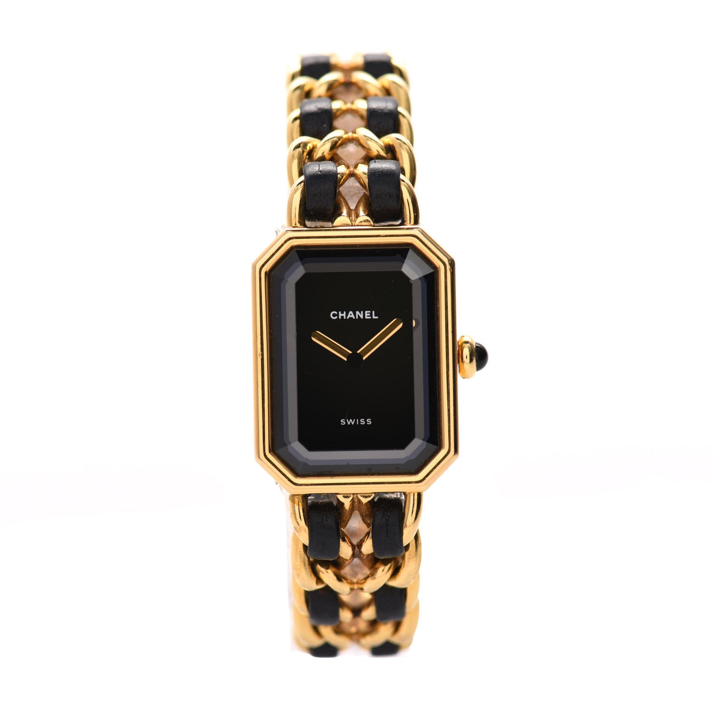 Stainless Steel Lambskin 20mm Chain Premiere Quartz Watch Gold L