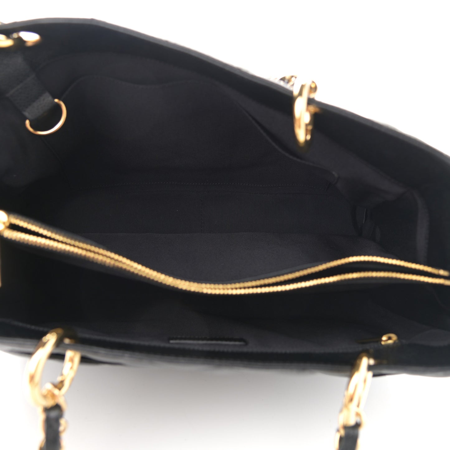 Caviar Quilted Grand Shopping Tote GST Black