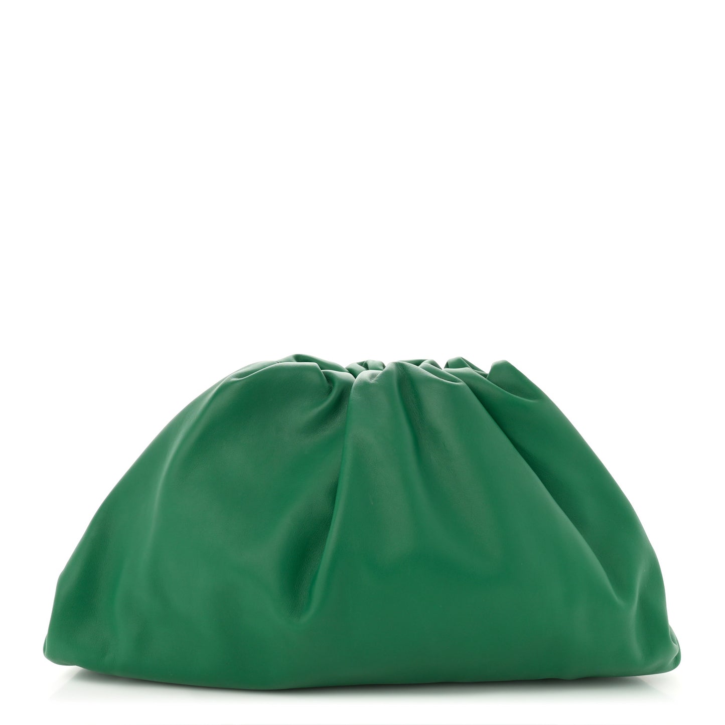 Smooth Butter Calf The Pouch Oversized Clutch Racing Green