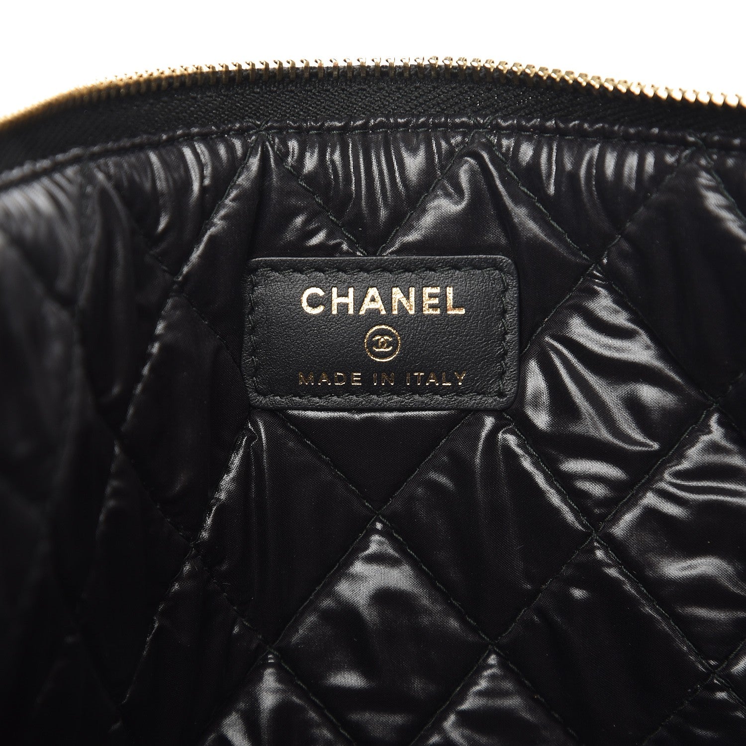 Chanel Caviar Quilted Large Boy Cosmetic Case Black 6 of 10