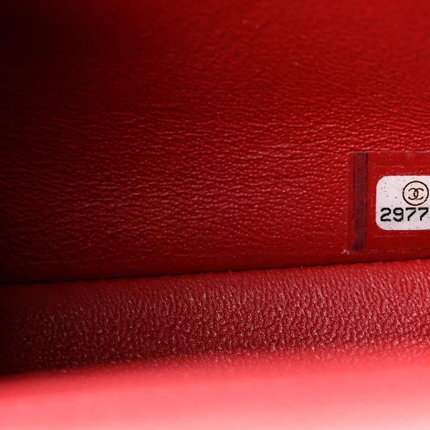 Lambskin Quilted Mini Rectangular Flap Red Dark Red
