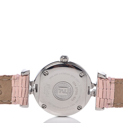 Fendi Stainless Steel Calfskin Diamond Pink Mother of Pearl 23mm Moda Quartz Watch 5 of 10