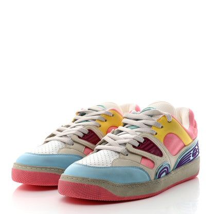 Gucci Demetra Womens Basket Low Top Sneakers 37.5 Spongy Azure Great White Mystic White Box Pink 3 of 9