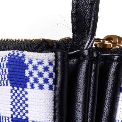 Celine Gingham Lambskin Small Trio Crossbody Bag Cobalt 10 of 12