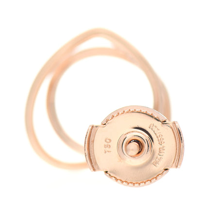 Hermes 18K Rose Gold TPM Vertige Coeur Earrings 6 of 6