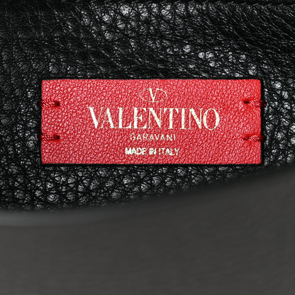 Valentino Garavani Pebbled Calfskin Rockstud Side Slip Crossbody Black 6 of 9