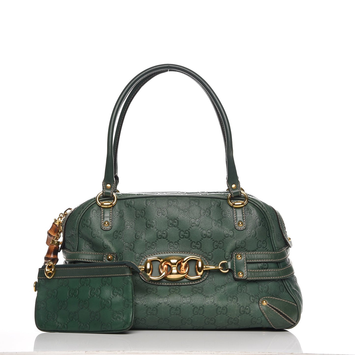 Calfskin Large Wave Boston Green