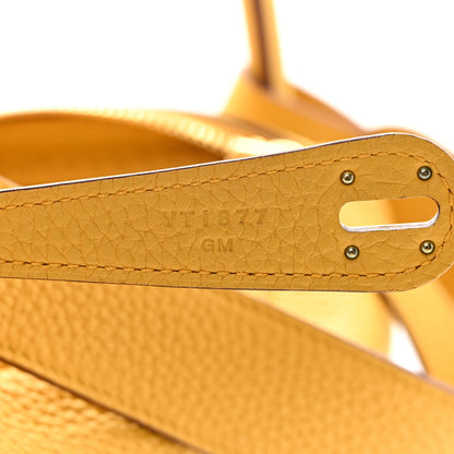 Hermes Taurillon Clemence Lindy 30 Jaune Ambre 7 of 12